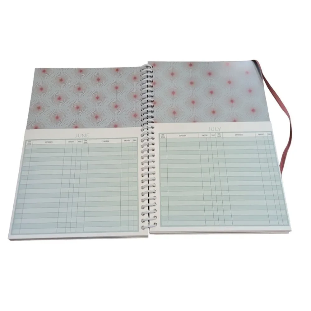 Yearly home finance & bill organizer